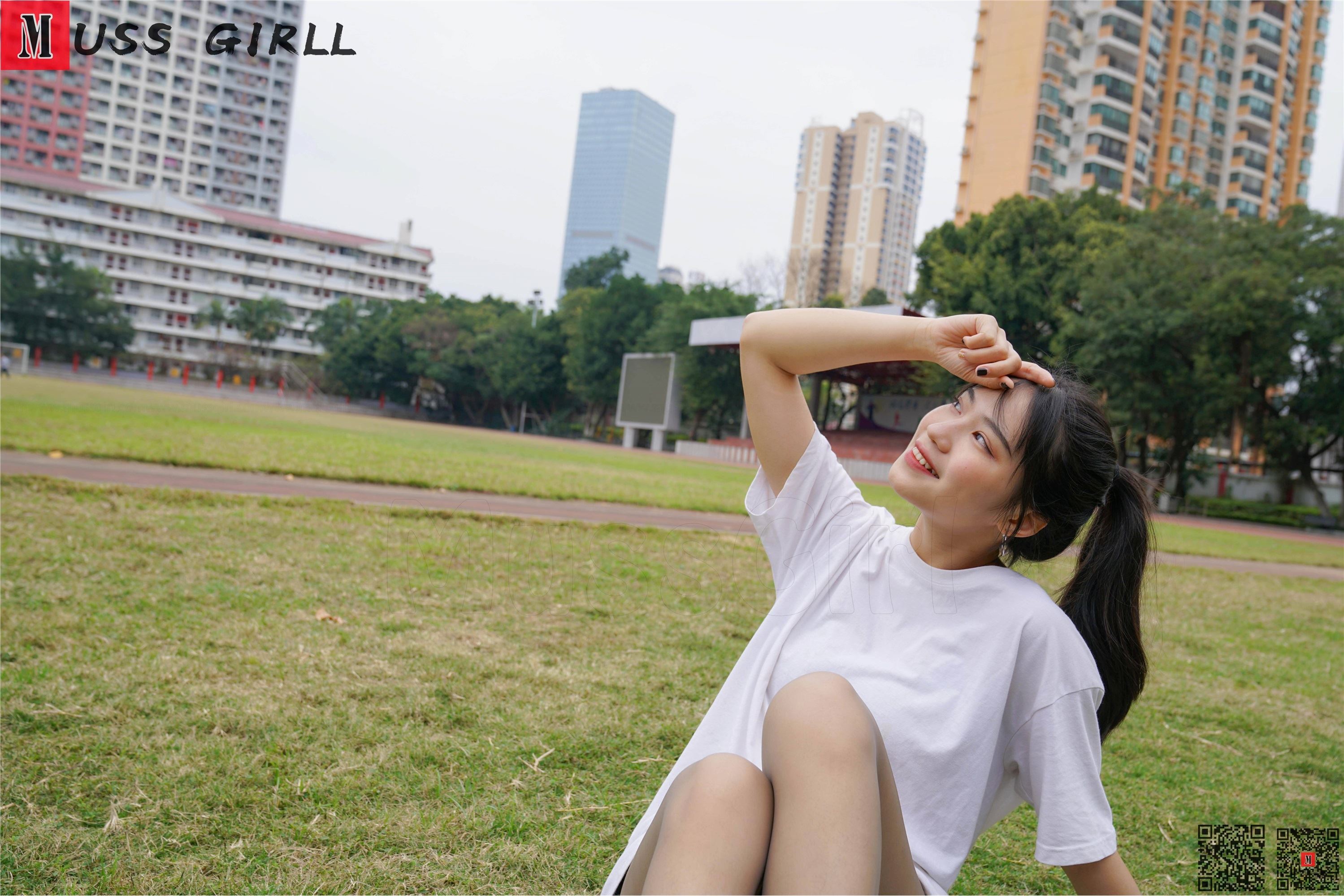 MussGirl慕丝女郎  NO.169 操场白衣裙